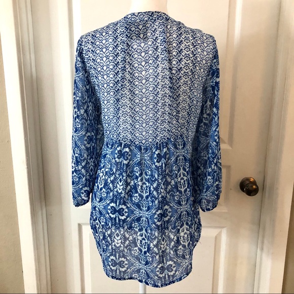 3/$20 New Directions blue blouse - Picture 3 of 6